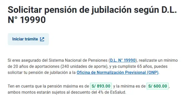 ¿Cuáles son los requisitos para cobrar la pensión más alta de la ONP? ¿Cuáles son los requisitos para cobrar la pensión más alta de la ONP?