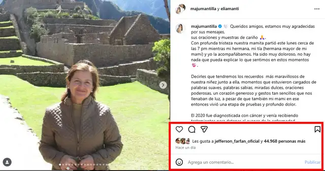 Maju Mantilla REAPARECE y toma INESPERADA decisión tras INCÓMODO pedido de cura en pleno velorio de su madre