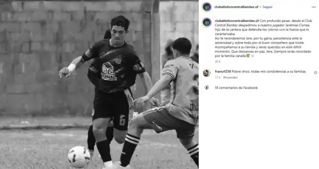 Muere futbolista tras chocar su moto y su club lo despide con triste mensaje.