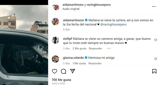 Aída Martínez en Instagram.