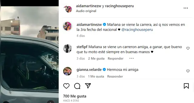 Aída Martínez en Instagram.