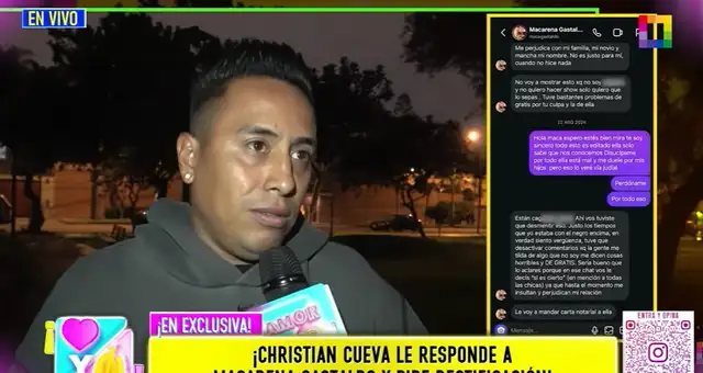 Christian Cueva expone todos sus chats con Macarena Gastaldo tras revelarse que la buscó pese a su relación con Pamela Franco Christian Cueva expone todos sus chats con Macarena Gastaldo tras revelarse que la buscó pese a su relación con Pamela Franco