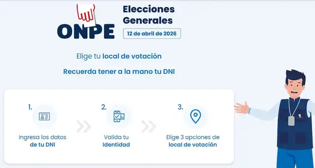ONPE presenta el LINK oficial para seleccionar tu local de votación. ONPE presenta el LINK oficial para seleccionar tu local de votación.