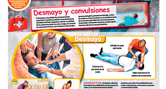 Primeros Auxilios Desmayos Y Convulsiones El Popular