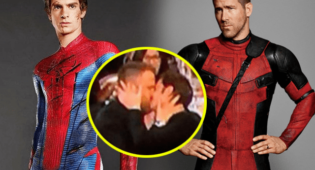 Globos de Oro 2017: Ryan Reynolds y Andrew Garfield se dieron candente beso  (VIDEO) | El Popular