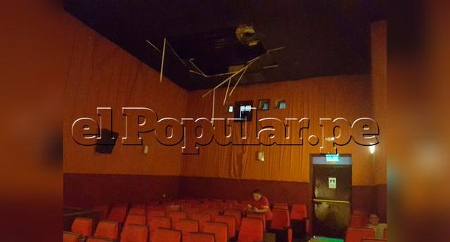 Techo de cine en Jirón de la Unión cae sobre el público en plena