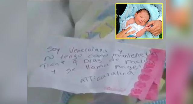 Colombia Venezolana Abandona A Su Bebe Y A Su Lado Deja Triste Mensaje Video El Popular