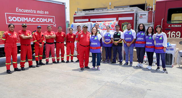 Ate: Bomberos Reciben Apoyo Y Donativos De Importante Empresa | El Popular