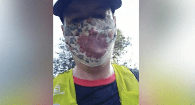Coronavirus: Médico corre 35 kilómetros con mascarilla para demostrar que su uso no afecta los niveles de oxígeno El Popular