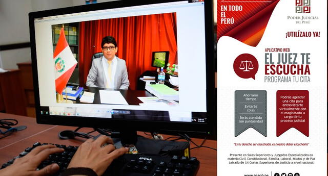 Capacitarán a operadores del aplicativo web "El juez te escucha, programa tu cita" El Popular