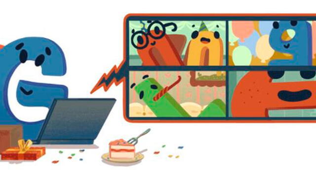 Google festeja 22° aniversario con doodle sobre las celebraciones desde casa El Popular
