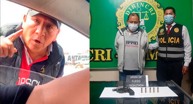 Comas: cae sujeto que amenazó con un arma a conductor que le reclamó por botar basura El Popular