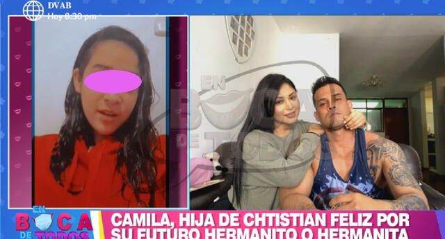 Christian Domínguez se quiebra tras mensaje de su hija por llegada de su hermanito El Popular