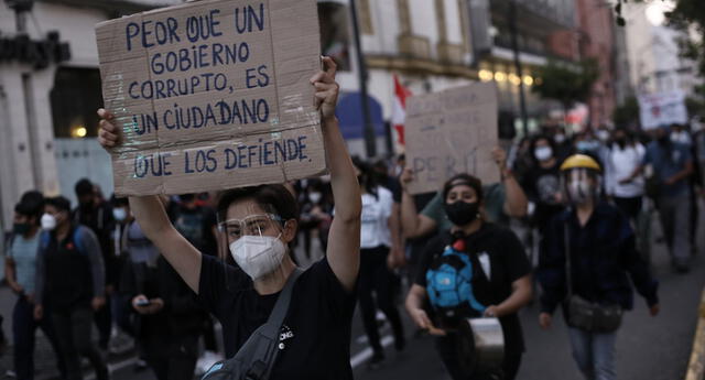 Marcha nacional en Perú termina en enfrentamientos con la policía El Popular