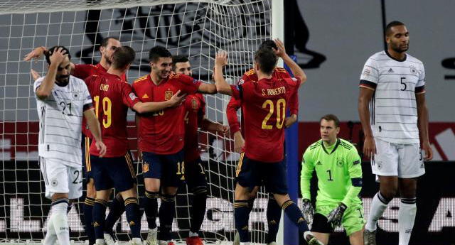 ¡Histórico!. España goleó 6 a 0 a Alemania en la Liga de Naciones El Popular