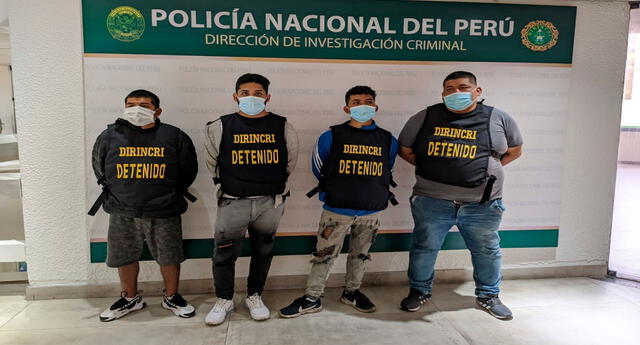 PNP captura a cuatro integrantes de la banda Los Feroces del Norte El Popular