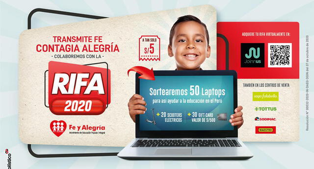La gran rifa de Fe y Alegría se realizará el 12 de diciembre El Popular
