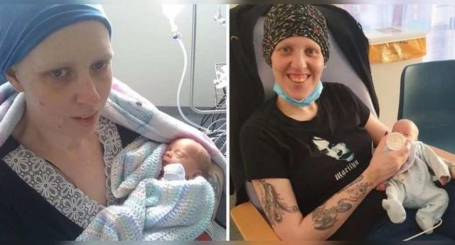 a mujer de 30 años estaba en la semana 21 de gestación cuando le diagnosticaron una forma agresiva de cáncer en el cuello uterino.