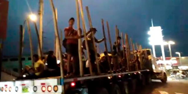 Tumbes: intervienen tráiler que transportaba venezolanos de forma irregular El Popular