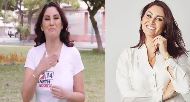 Aneth Acosta: Le recuerdan que discriminó a peruanos en pleno debate electoral .