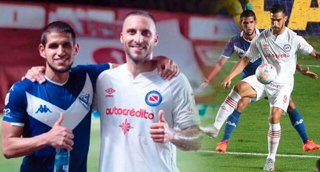 Debut y selfie: Emanuel Herrera se tomó una foto con Luis Abram en el Argentinos vs. Vélez El Popular
