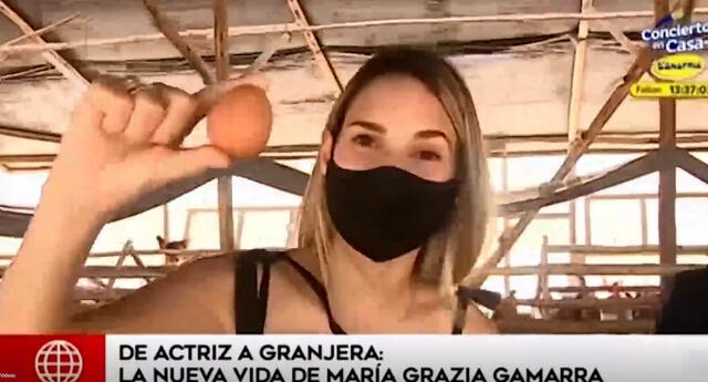 María Grazia Gamarra se convierte en granjera junto a su esposo.