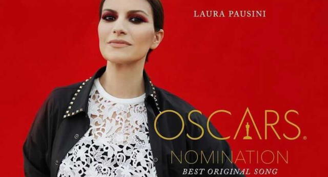 La cantante Laura Pausini se mostró feliz tras estar en competencia por ganar un Academy Award por primera vez en su vida.