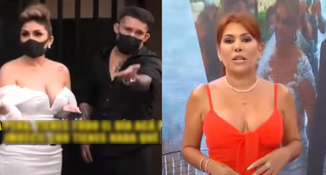 Esposo de Evelyn Vela se pone furioso con reportero de Magaly Medina.