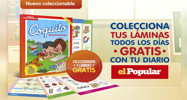 Nuevo coleccionable del diario El Popular “Coquito mis primeras lecciones” El Popular