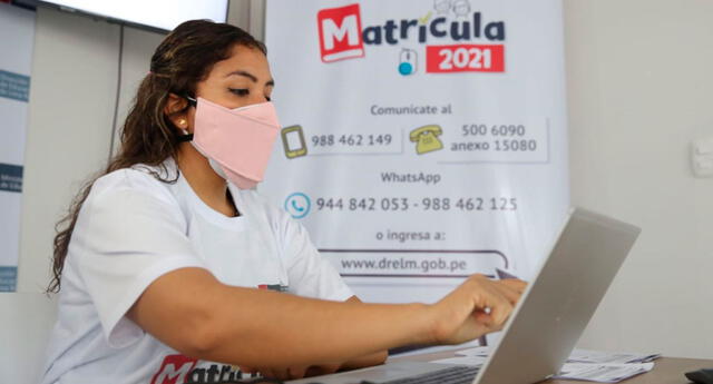 Matrícula extraordinaria 2021: LINK y requisitos para solicitar vacantes en abril El Popular