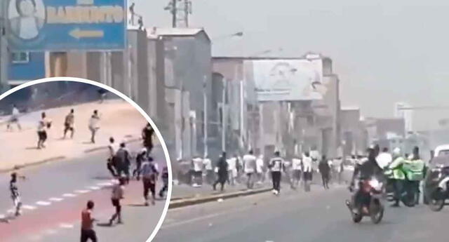 Hinchas de Alianza Lima se enfrentan en inmediaciones del estadio de Matute en el debut de Farfán El Popular