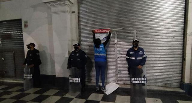 Clausuran locales que incumplían medidas de bioseguridad en Cercado de Lima El Popular