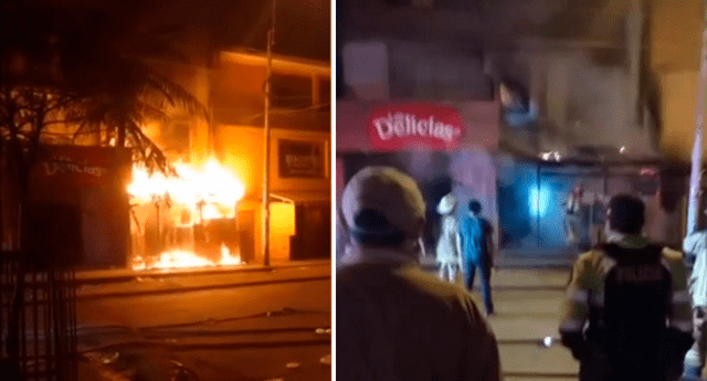 VMT: incendio consume una anticuchería durante la madrugada El Popular