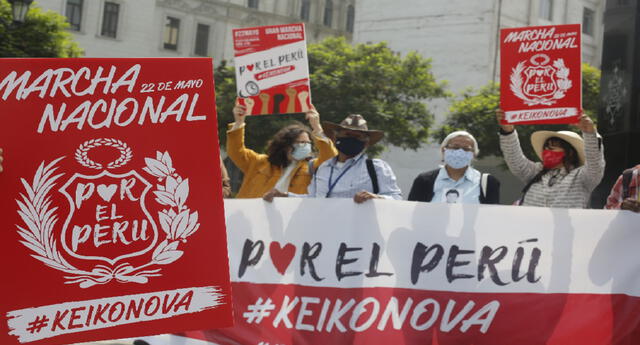 Anuncian marcha nacional “Keiko No Va” para este sábado 22 de mayo en la Plaza San Martín