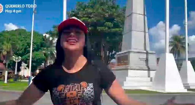 La cantante Linda Caba hizo una nota especial mostrando los lugares turísticos de Iquitos.