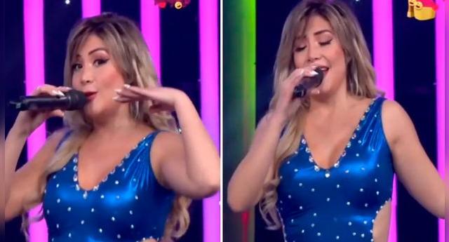 Claudia Serpa cantó a capela un conocido huayno.