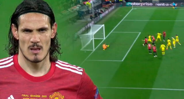 ¡Gol del Matador! Edinson Cavani pone iguales al Manchester United vs. Villarreal por Europa League El Popular