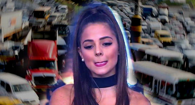 Luciana Fuster molesta con la forma de conducir en Lima: “Todos metidos como sea” [VIDEO]