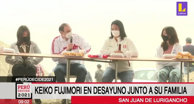 Mark Vito sorprende con gesto de amor a Keiko Fujimori durante desayuno electoral en SJL.