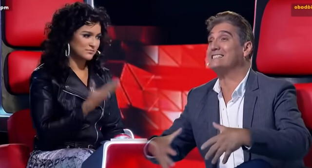 Guillermo Dávila calla a Daniela Darcourt por interrumpir a cantante de La Voz Perú que interpretaba canción de Líbido.