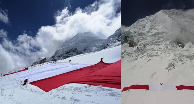 Áncash: montañistas colocaron Bandera del Bicentenario en la cima del nevado Huascarán El Popular