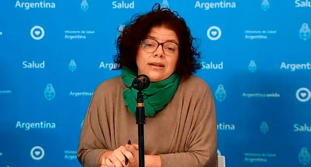 Ministra de Salud de Argentina, Carla Vizzotti.
