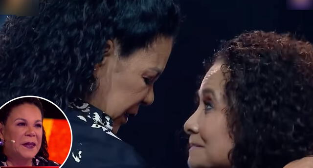 La Voz Perú Senior: Eva Ayllón abraza y llora a su hermana Rosa.