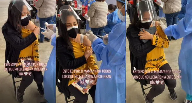 Conmovedor video de la joven en vacunatorio se hizo viral en las redes sociales.