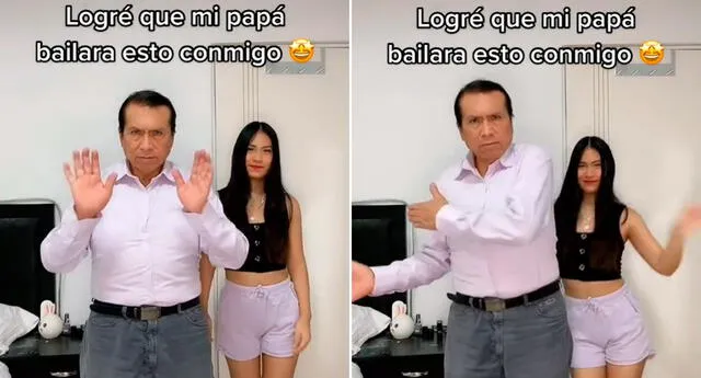 TikTok viral: Papá se une a reto de baile junto a su hija y se roba el show  con sus pasos prohibidos, video | El Popular