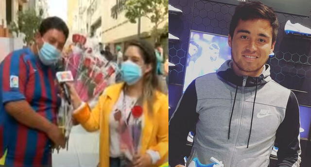 Rodrigo Cuba: Vendedor le regaló una rosa a reportera de Amor y Fuego