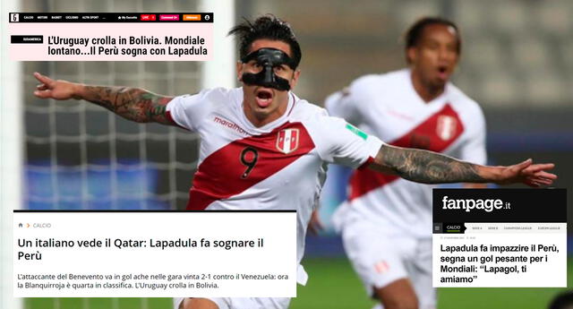 La prensa europea ha puesto sus ojos en el gran desempeño de Gianluca Lapadula.