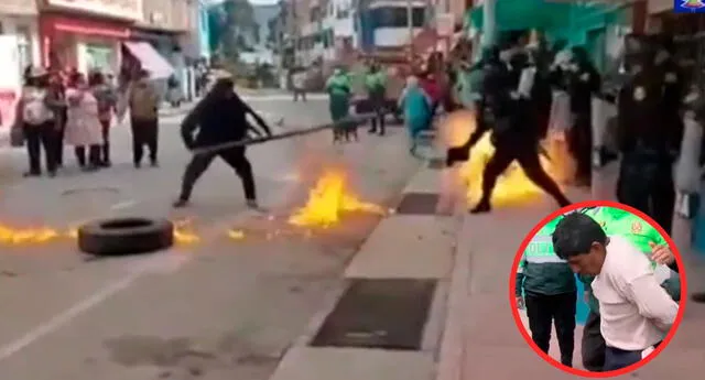 "¡Justicia!": pobladores intentan quemar comisaría donde violador de niña estaba detenido El Popular
