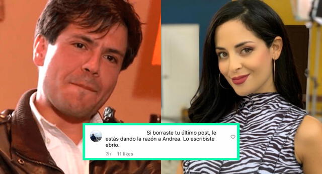 Pietro Sibille eliminó su post sobre la presunta infidelidad de Andrea Luna y limitó sus comentarios en redes, pero los usuarios igualmente le dijeron de todo.