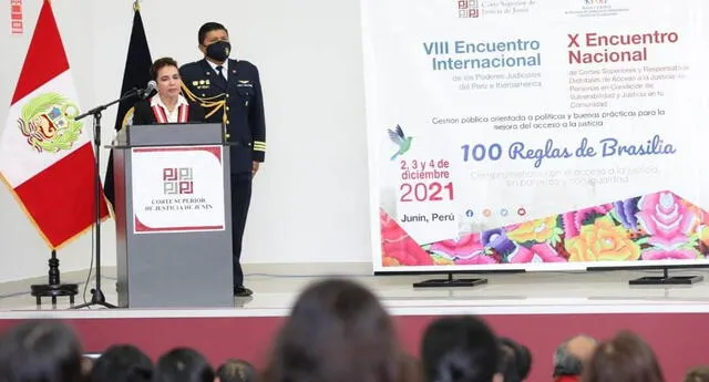 Presidenta del Poder Judicial Elvia Barrios participó en un encuentro nacional en Junín
